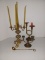 Brass Candleholder Lot