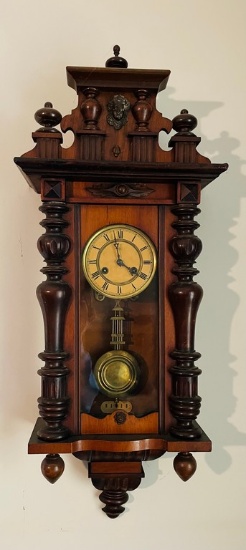 Victorian Vienna German Wall Regulator Clock