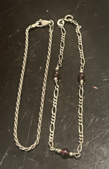 (2) Sterling Silver Bracelets