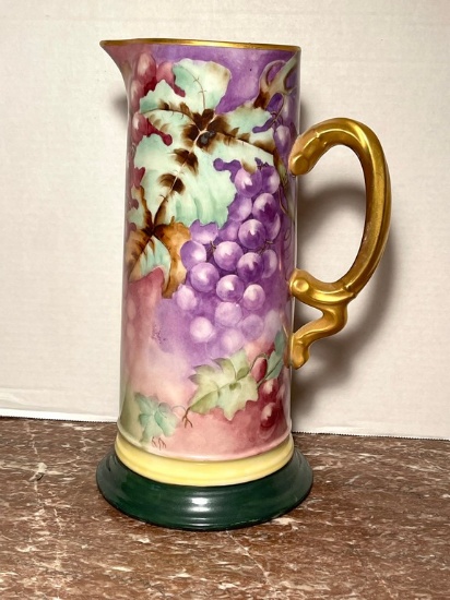 Limoges Hand-Painted Tankard