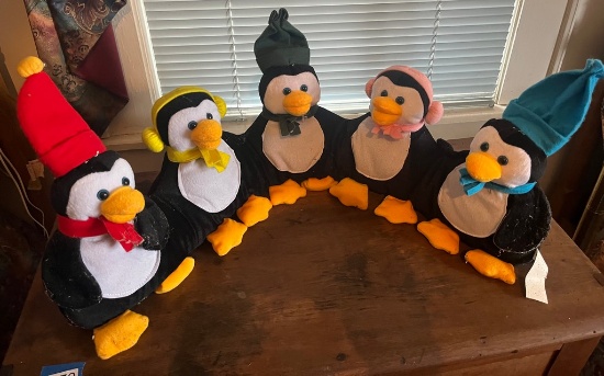 Group of Stuffed Adjoined Pinguins