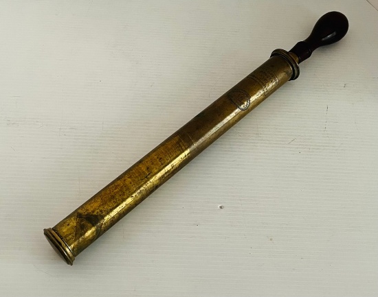 Antique Brass and Wood Duster