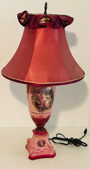 Victorian Porcelain Lamp