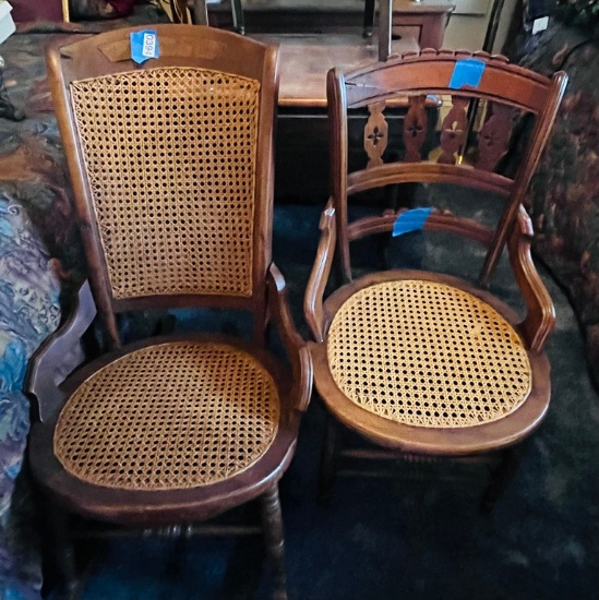 Pair of Walnut Victorian Chairs