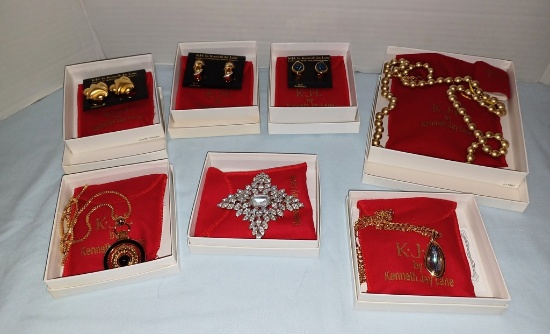 Tray Lot J. K. L. New Designer Costume Jewelry