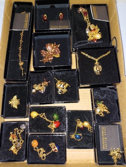 14 Piece Joan Rivers Designer Costume Jewelry Lot
