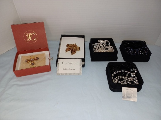 Designer Costume Jewelry & Cultured Pearl Lot