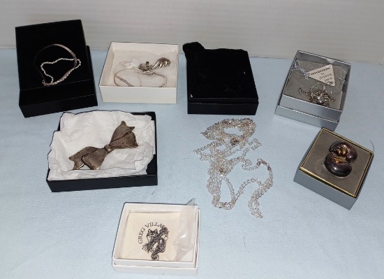 Tray Lot New Sterling Silver Jewelry