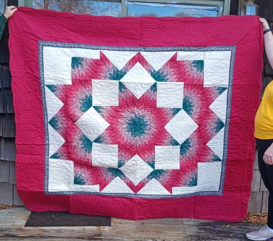 Hand-Stitched Quilt Star Pattern