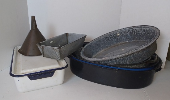 Lot of Enameled Kitchen Ware