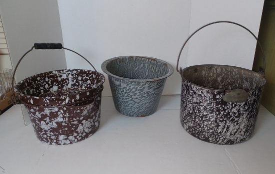 Lot of Antique Granite Ware