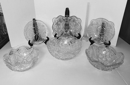 Lot of Cut and Pressed Glass Lot