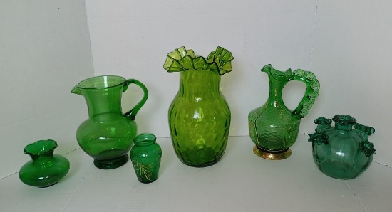 Lot of Green Depression and Earlier Glassware