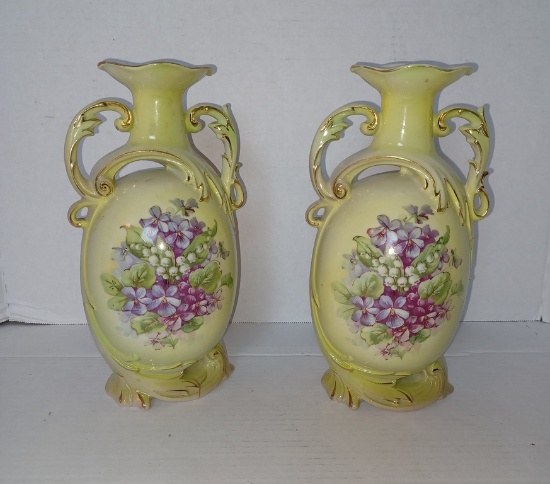 Pair of Austrian Ceramic Vases