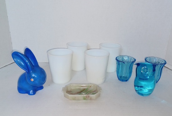 Lot of Miscellaneous Glass and Ceramic Rabbit Lot