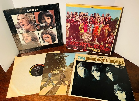 Lot of Five Beatles Records