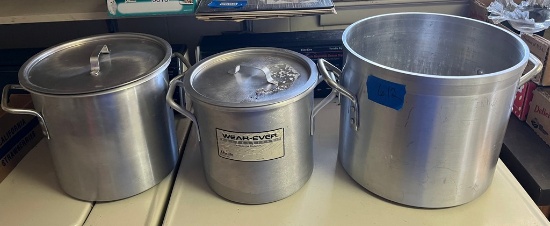 Three-Piece Stainless Warever Pots