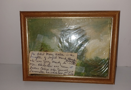 Artist Signed Oil on Board by Mary Watson