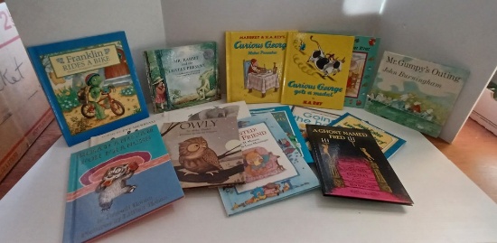 Lot of Children's Books and National Geographics