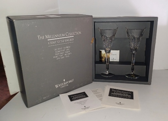Waterford Crystal Millennium Collection Toasting Flutes