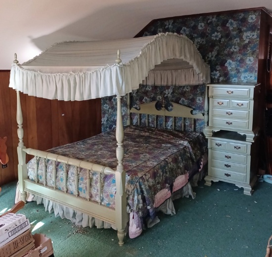 Four-Piece Canopy Bedroom Set