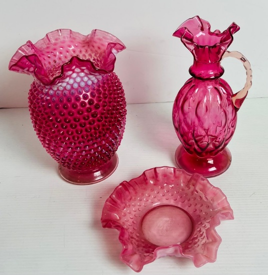 Antique Cranberry  Glass