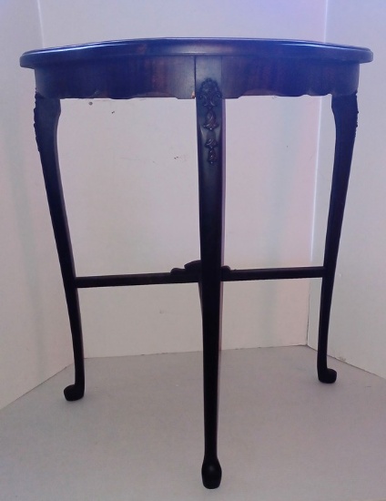 1920's Half Moon Mahogany Finish Table