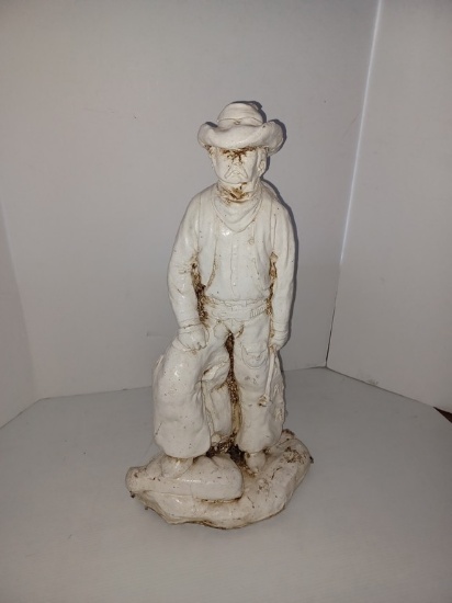 Plaster Cowboy Statue