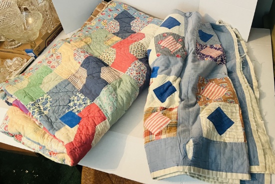 Two Antique Cutter Quilts