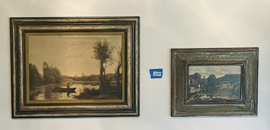 Pair of Framed Prints on Boards