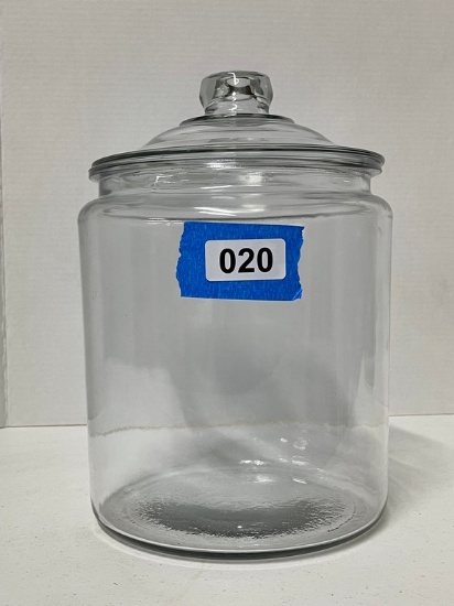 Crystal Glass Cracker Jar with Lid