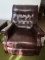 Faux Leather Brown Recliner