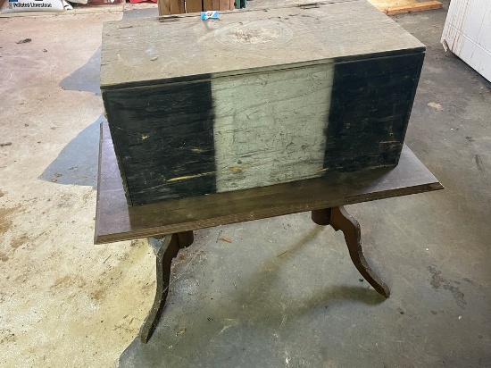 Vintage Wooden Tool Box and Coffee Table