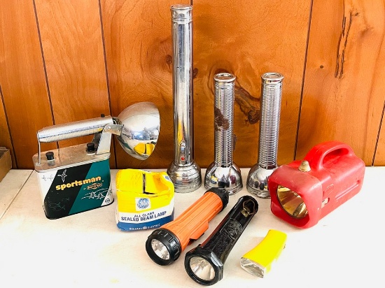 Lot of Vintage Flashlights
