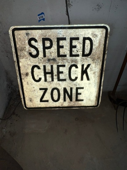 Two Speed Check Zone Signs