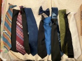 Lot of Men's Ties and Handkerchiefs