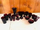 Lot of Ruby Glassware