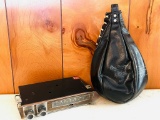 Rocky Marsicano Leather Punching Bag and Antenna Trimmer Adjustment Radio