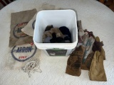 Lot of Work Gloves and Arrow Cupples 3 Ply Bags