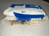 Three Vintage Advertising Beach Towels