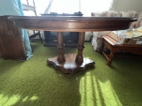 Oval Pedestal Table with Two Leaves