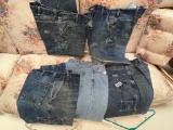 Lot of Five Pair of Jeans