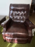 Faux Leather Brown Recliner