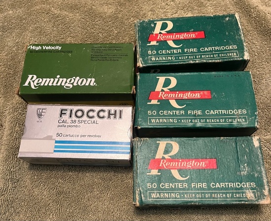 (5) Boxes of 38 Special Ammo