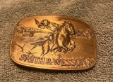 Vintage Smith and Wesson Brass Belt Buckle