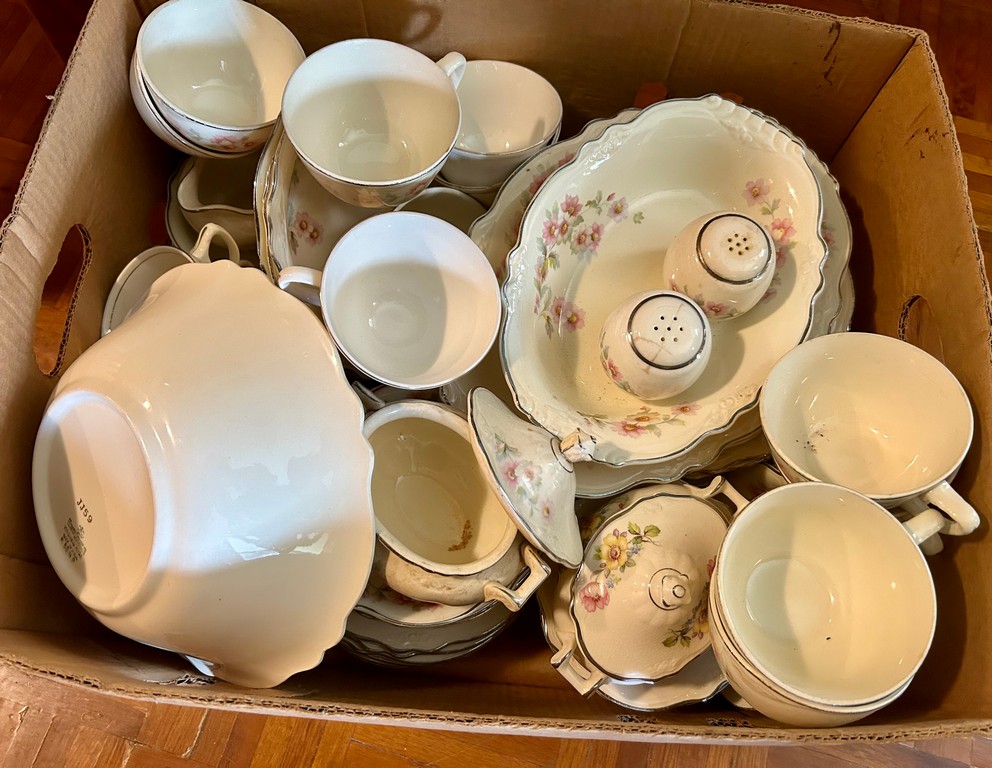 Large Set of Homer Laughlin Virginia Rose Vintage Proxibid