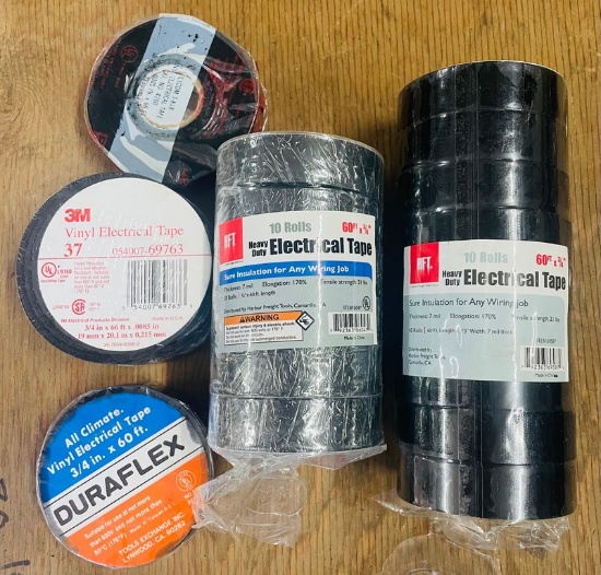 19 Rolls of Black Electrical Tape