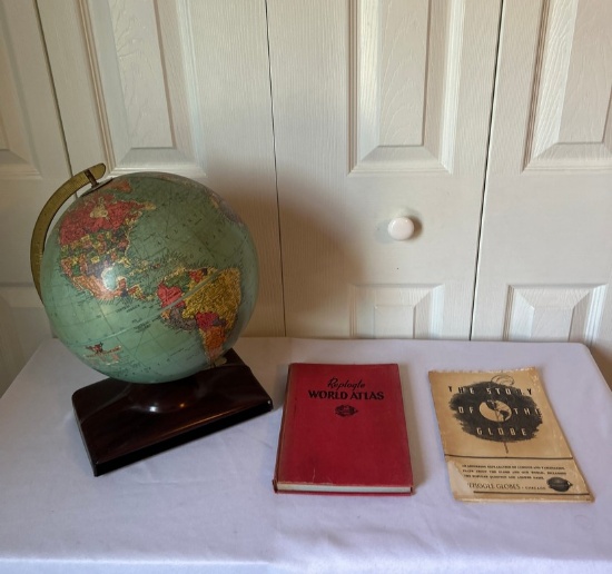 Vintage Replogle Globe & Maps