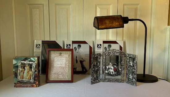 Picture Frames & Lamp