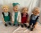 Four Vintage Dorf Dolls F. Katznbergber W. Frank